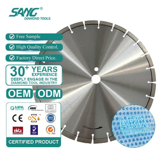 350mm ARIX segment diamond saw blade for reinforced concrete road construction
