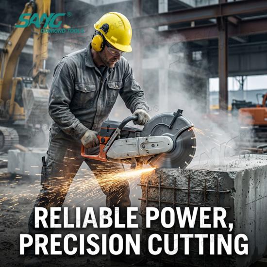350mm ARIX segment diamond saw blade for reinforced concrete road construction