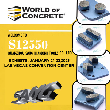 Descoperiți inovația și excelența la World of Concrete 2025 cu SANG Diamond Tools la standul S12550